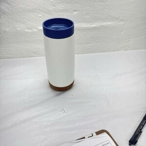 Ello 16oz Stainless Steel Travel Mug Teal Cork Base